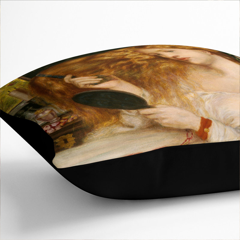 Lady Lilith Scatter Cushion with Filling, Black, 40cm H x 40cm W x 15cm D