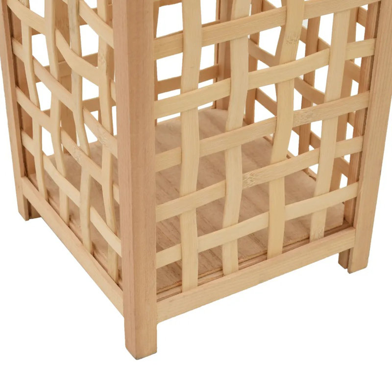 Wood Wall Lantern, 84cm H x 19.5cm W x 19.5cm D
