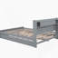 Lit plateforme avec rangement en bois avec DEL, 2 tiroirs et 1 lit gigogne-137015436
