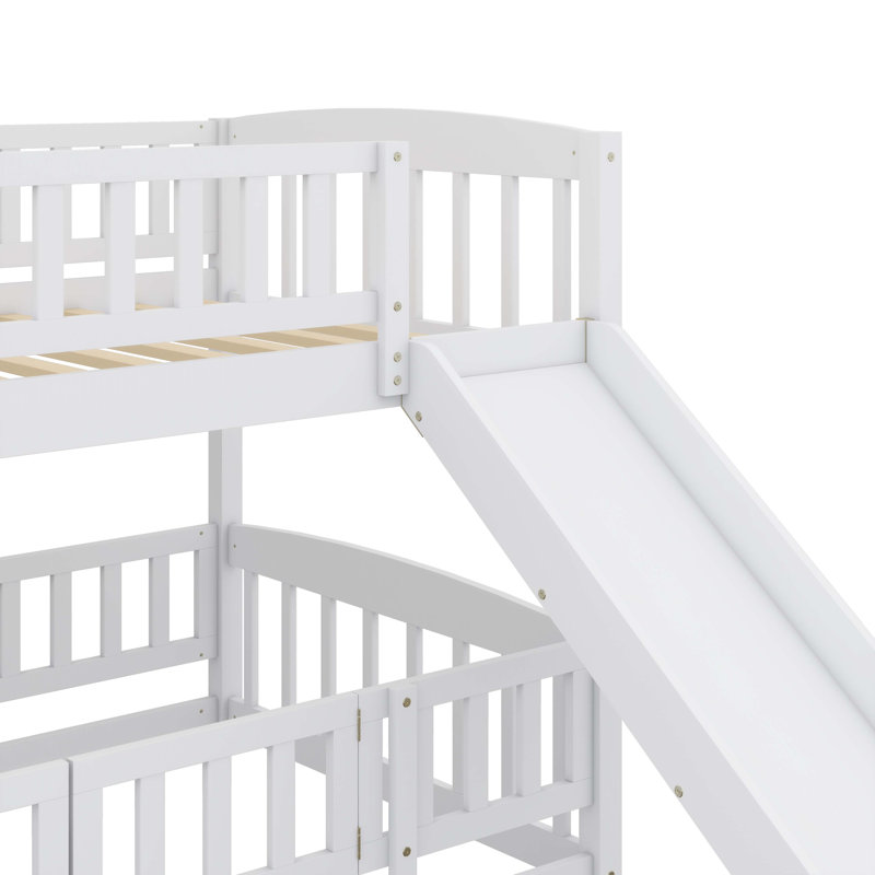 Lits superposés pour enfants de faible hauteur, Blanc