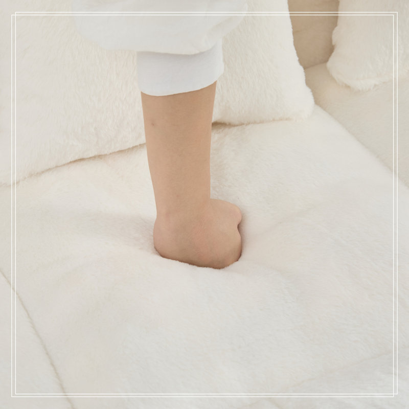 Causeuse avec oreillers Boneless, Beige