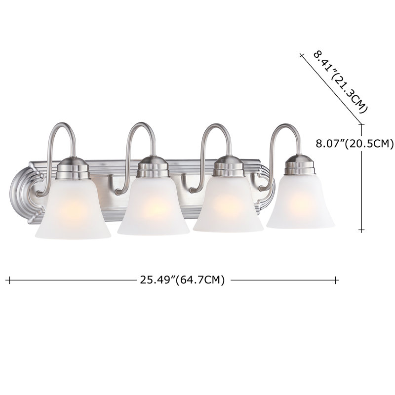 Nasar 4 - Light Dimmable Vanity Light, Brushed Nickel