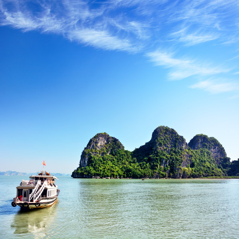 Baie d'Halong par Alxpin, H 12 po x l 12 po