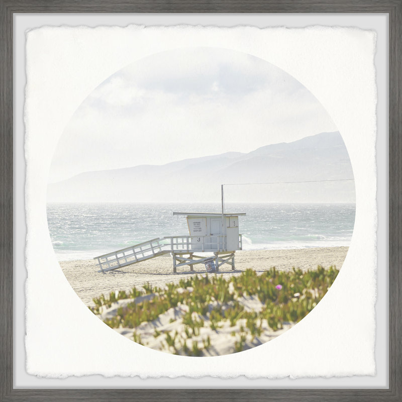 Lifeguard Station - Single Picture Frame Painting, 45cm H x 45cm W x 3.81cm D