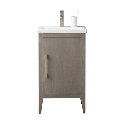 Single Bathroom Vanity with Ceramic Top