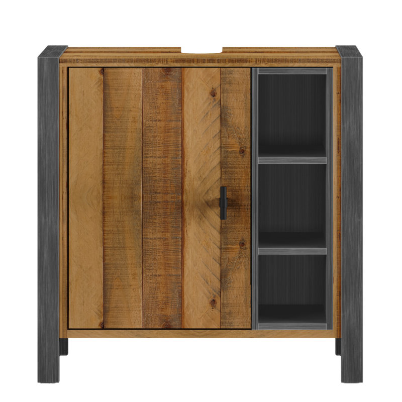 Hamrick Solid Wood Bathroom Storage Cabinet