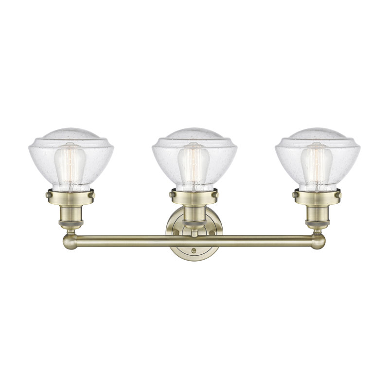 Éclairage pour meuble-lavabo 3 lumières 25 po Almarosa, Laiton antique