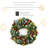 24 " Pre-Lit Handmade Mixed Greenery Wreath