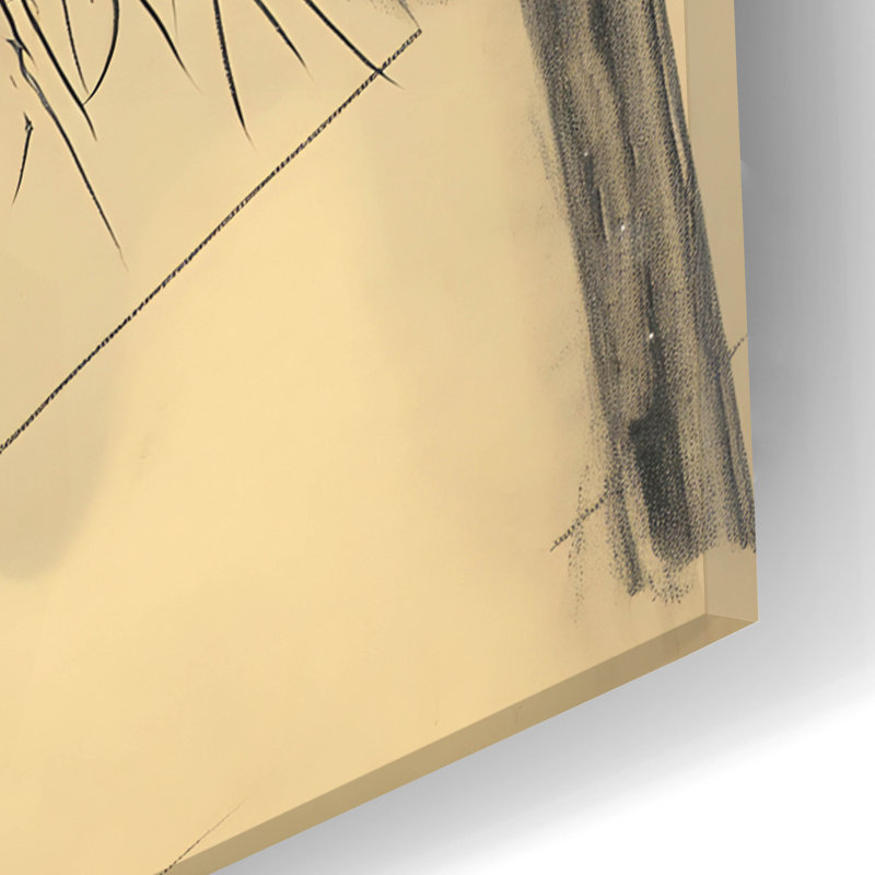 «Drawn Monkey» par Andreas Magnusson, art mural en verre acrylique, H 24 po x l 16 po x P 0,2 po