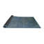 Tapis géométrique bleu / gris / vert-77998403