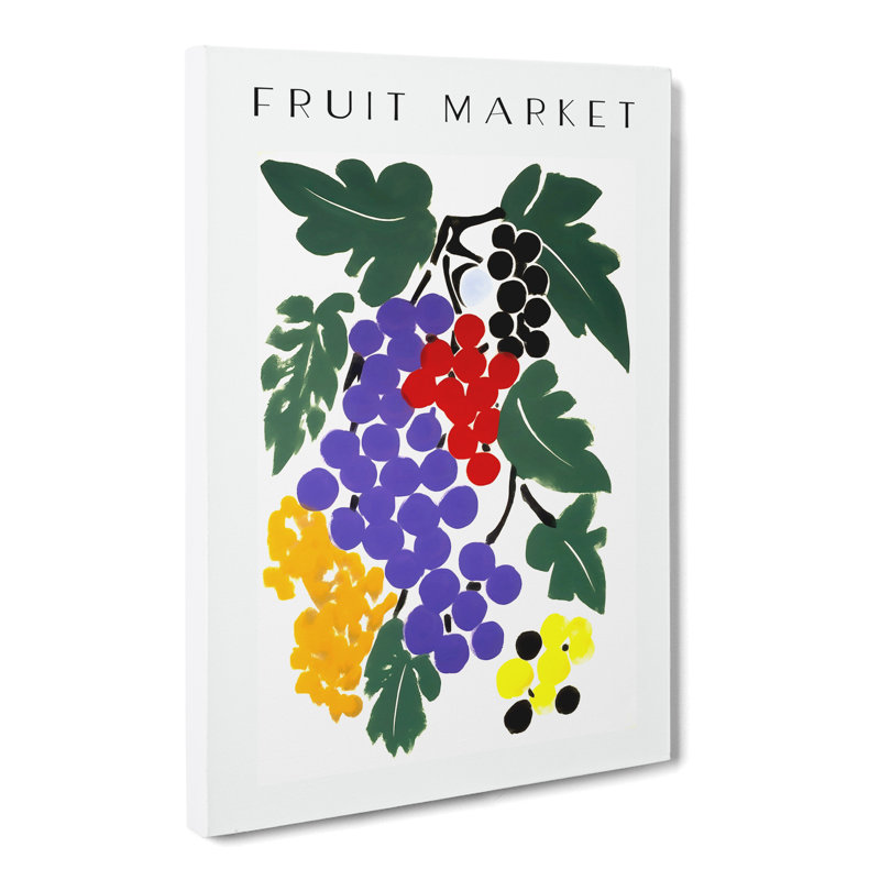 XMKTMKT-370 Grapes Fruit Market Exhibition Vol.3 - Wrapped Canvas Print, 50cm H x 35cm W x 3cm D