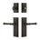 Grandeur Fifth Avenue Long Plate Entry Set with Georgetown Lever in Timeless Bronze