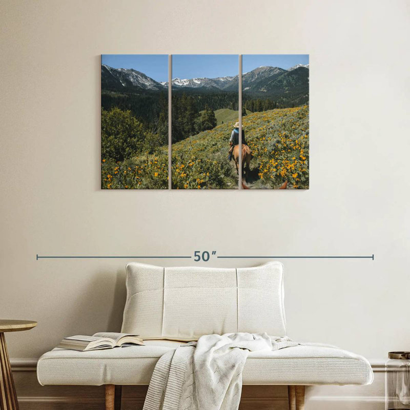 Mehar Grand Teton Horseback Ride, 24" H x 38" W