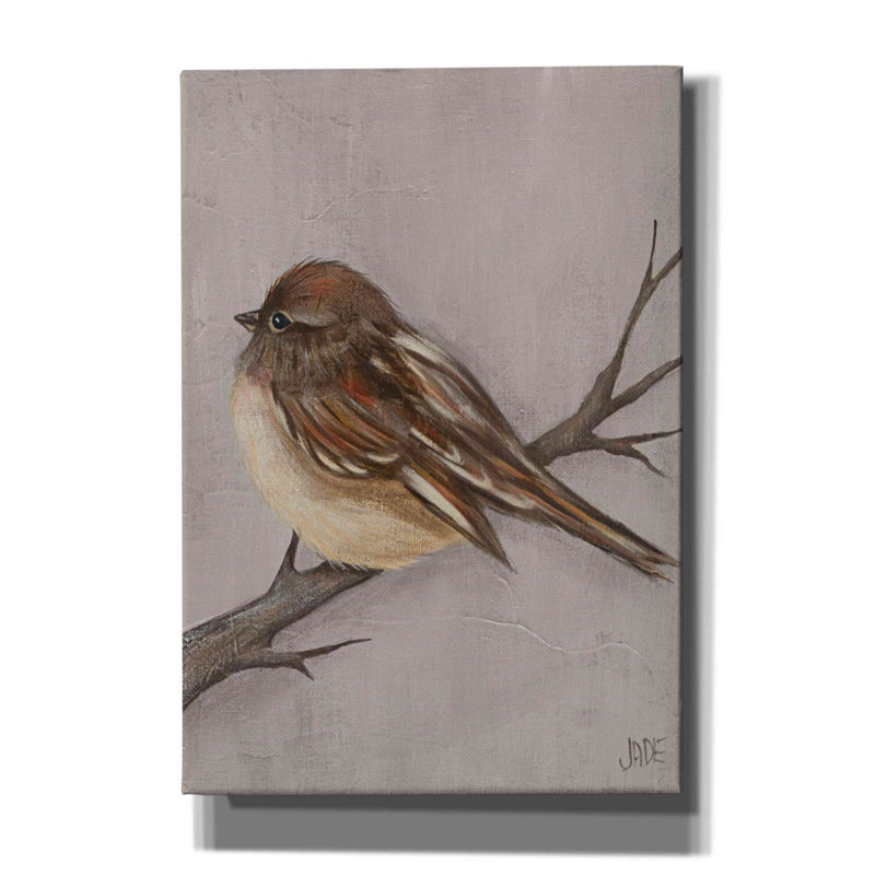 «Winter Bird III», impression sur toile tendue, H 26 po x l 18 po x P 0,75 po