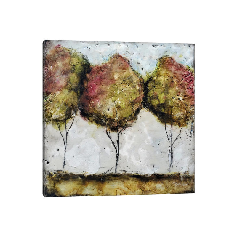 A Fall Stroll by Britt Hallowell - Wrapped Canvas Gallery-Wrapped Canvas Giclée, 45.72 cm H x 45.72 cm W x 1.91 cm D