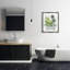 «Mixed Plant Leaves Antique Bathroom Tub Luster Grey», art mural sur toile flottante par Grace Popp-498352091-498352089