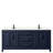 Daria 80 " W Freestanding Standard Free Standing Single Double Vanity Bathroom Vanity With Carrara Marble Top-97905711-97905716