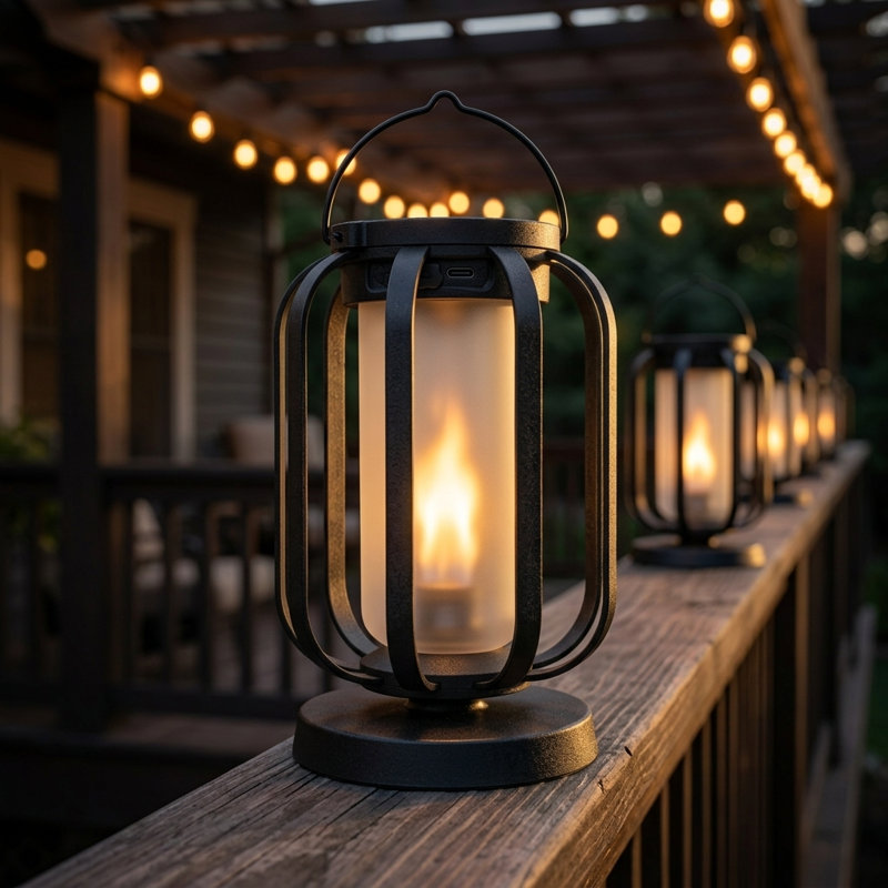 FoxFlame Modern Flame Lantern, 2pk, 2 Pack