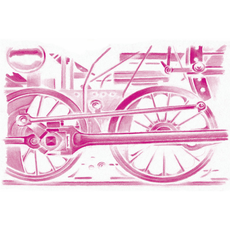 Locomotive Detail I by Ethan Harper - Wrapped Canvas Art Prints, 30cm H x 46cm W