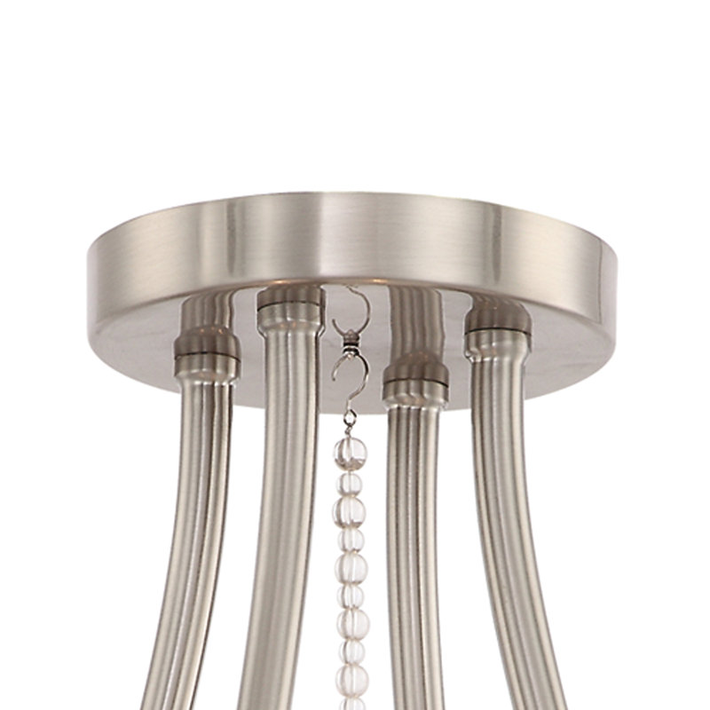 Clover 4 - Light Semi Flush Mount, Brushed Nickel