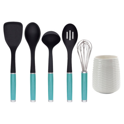 KitchenAid 6-Piece Crock with Plastic Kitchen Tool