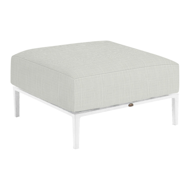 Repose-pieds Havana, Sunbrella® argent Verona, Welt/Standard fill, Black