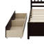 Lit plateforme simple avec 2 tiroirs et tête de lit-1996071665