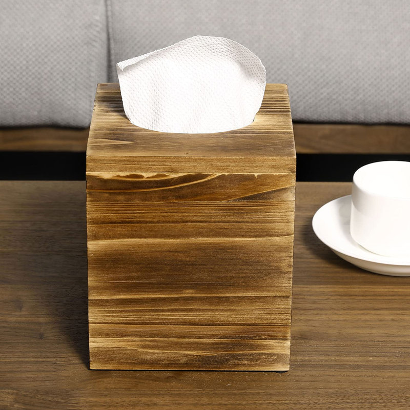 Tissue Box Cover, Brown