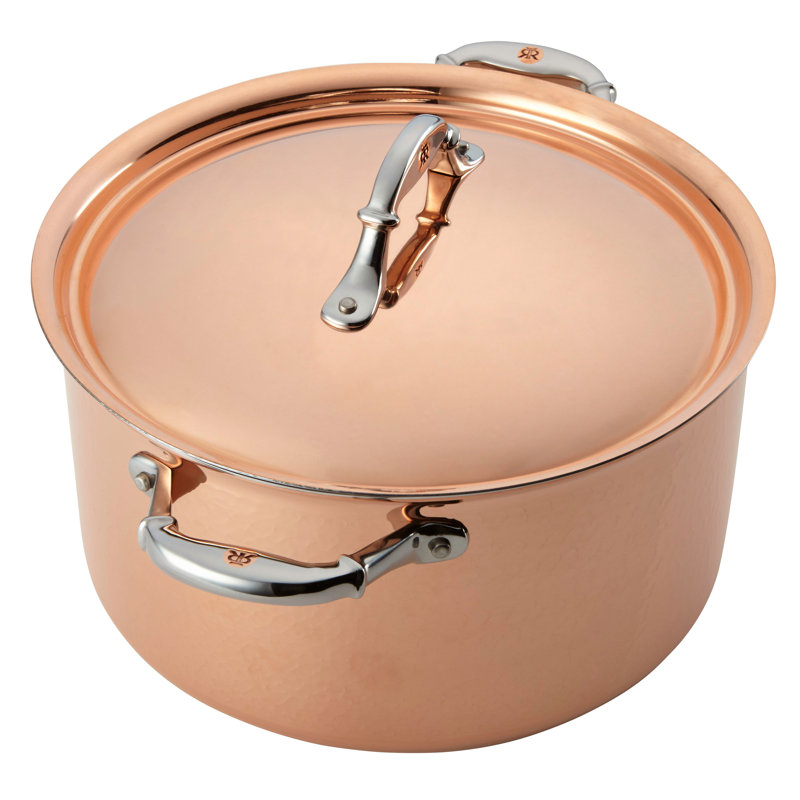 Ruffoni Symphonia 1.5 Qt. Copper Round Dutch Oven, Copper