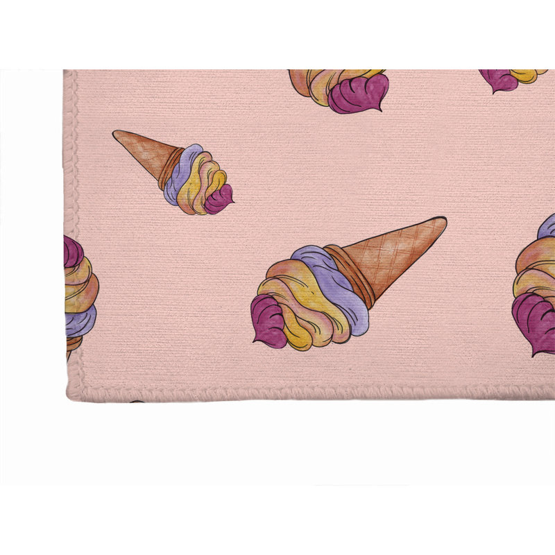 Summer Ice Cream Outdoor Rug, Runner 2'6" x 8'