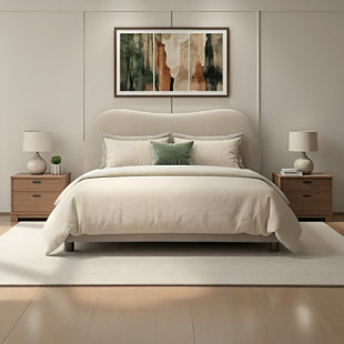 Mallow Upholstery Queen Bed