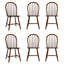 Chaises de salle à manger en bois massif avec dossier à lattes, chaise d'appoint de style campagnard pour Ktichen / salle à manger-433376405