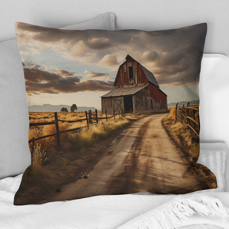 Coussin Barns Rustic Charm II - Barns, H 18 po x l 18 po