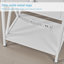 Table de chevet industrielle blanche avec station de charge, table de chevet rustique-2064994982-2064511841