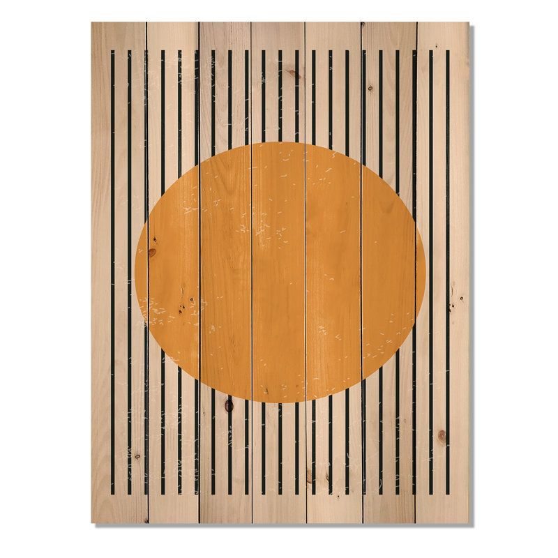 Compositions géométriques minimalistes de formes élémentaires - reproduction d'art sur bois sans cadre