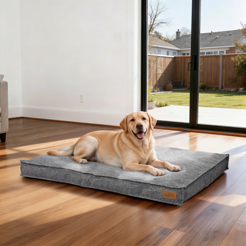 Pet Bed Firm Support Crate Mattress, Grey, Large (10cm H x 103cm W x 69cm D)