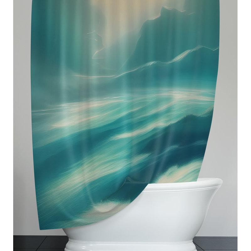 Codnor Abstract Shower Curtain, 93" H x 70" W