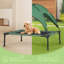 Lit surélevé pour chien avec auvent, lit pour chien d'extérieur avec tente à abat-jour amovible, lit pour animal surélevé-98668035-98668034