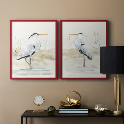 Reproduction encadrée Heron I-Premium - prête à être accrochée - aucun clou requis - aucun clou requis