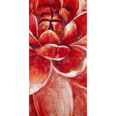 Red chrysanthemum - 15.75"x31.50" Desk mat