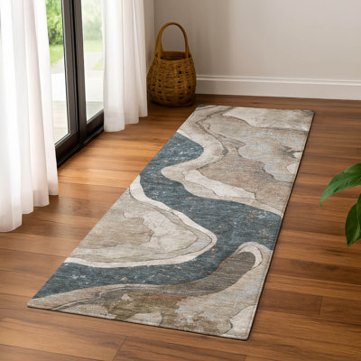 Premium Machine Washable Mayfield AMF2219 abstract Rug