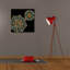  «Midnight Rosette 3» par Chariklia Zarris, art mural sur toile, 26 po x 26 po