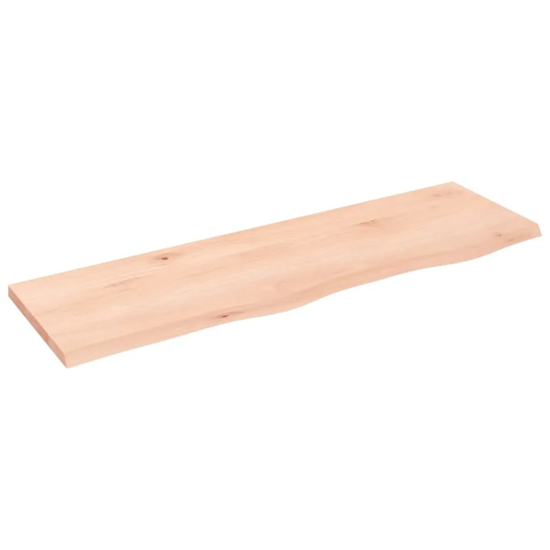 Flagstaff Oak Solid Wood Floating Shelf, 2cm H x 100cm W x 30cm D