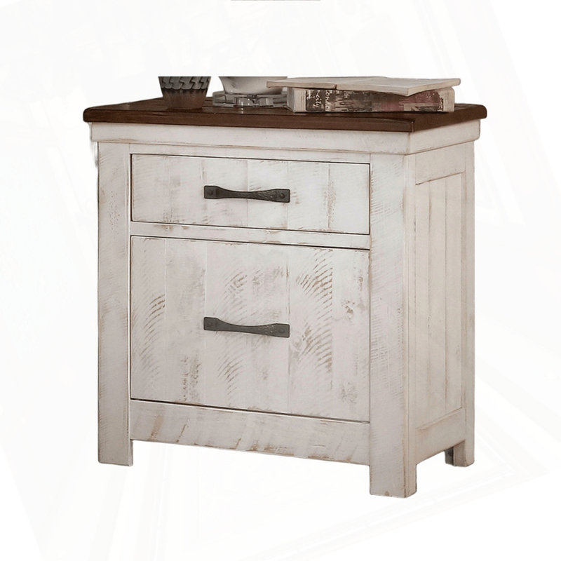 2-Drawers Bedside Table