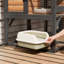 Enceinte d'extérieur pour chat Catio, grande cage à chat pour chats d'extérieur avec plateforme en sisal et casier de rangement, cages pour chat avec couvercle imperméable, 71 pouces