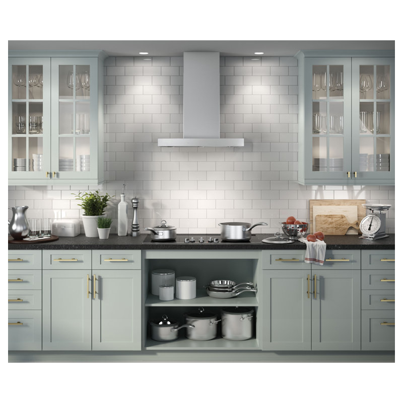 Hotte murale convertible 30 pouces 610 CFM Smart Designer, Acier inoxydable