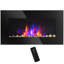 Foyer électrique 28,5 ", 1500 W, noir, flamme et 7 couleurs, monté sur 1500 W 28,5", effet scandinave