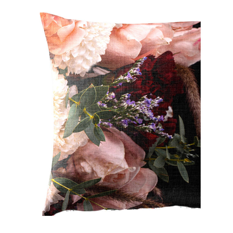 Cotton Duvet Cover Set, 155 x 220cm - 1 Pillowcase 80 x 80cm, Red/Green/Purple