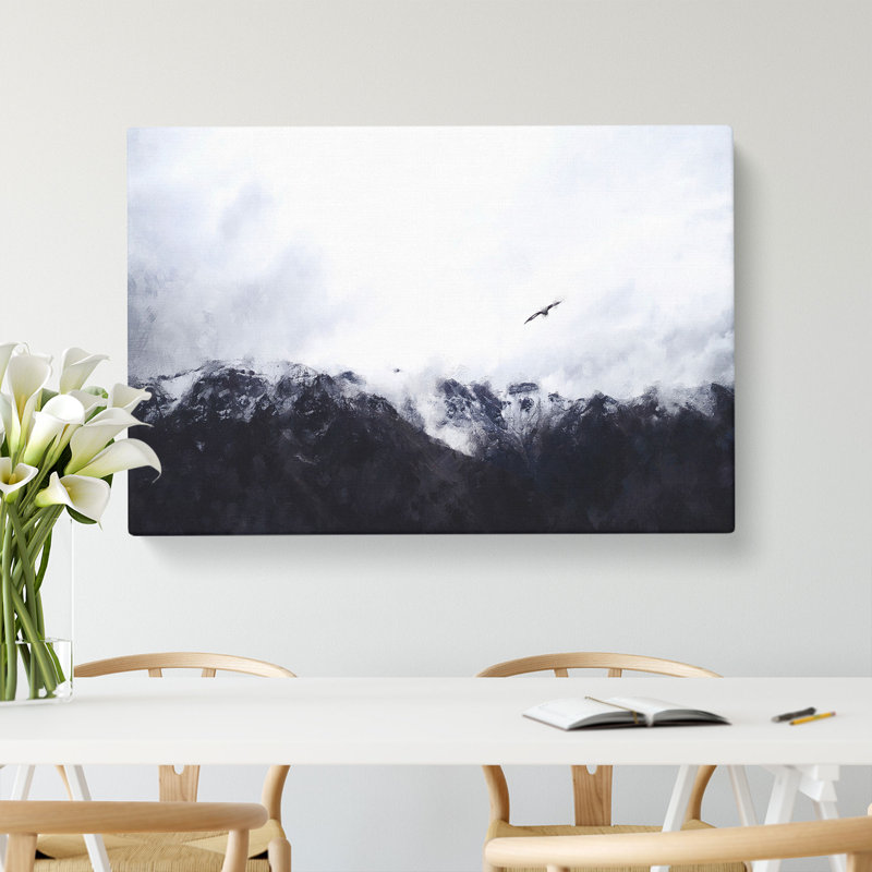 Eagle Flying Over Colca Canyon Painting - Wrapped Canvas, 35cm H x 50cm W x 3cm D