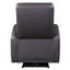Fauteuil inclinable électrique brun avec accoudoirs carrés